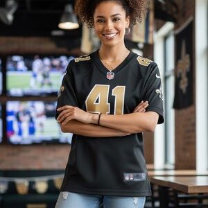 Nike Alvin Kamara #41 New Orleans Saints Women's Game Day Jersey Size Large